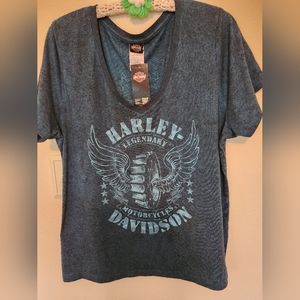 Genuine Harley Davidson Ladies v-neck pullover